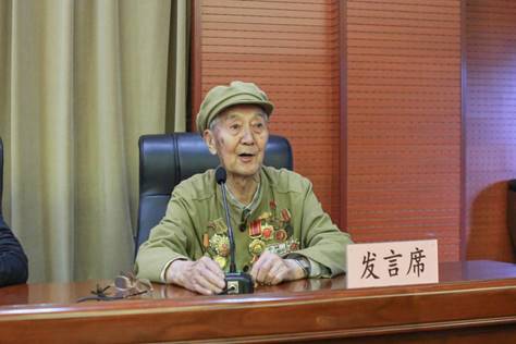 抗美援朝老兵王玉龙同志宣讲“五四精神”